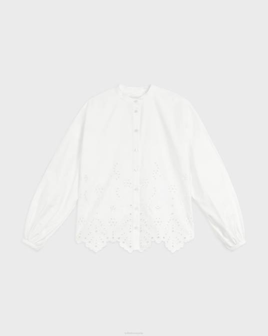 Ted Baker mujer 2ZFP565 ropa blusa itala con detalle de aberturas blanco