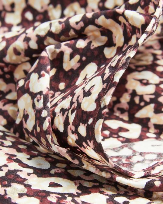 Ted Baker mujer 2ZFP585 ropa top sanjaa con detalle de volante y manga globo Morado oscuro