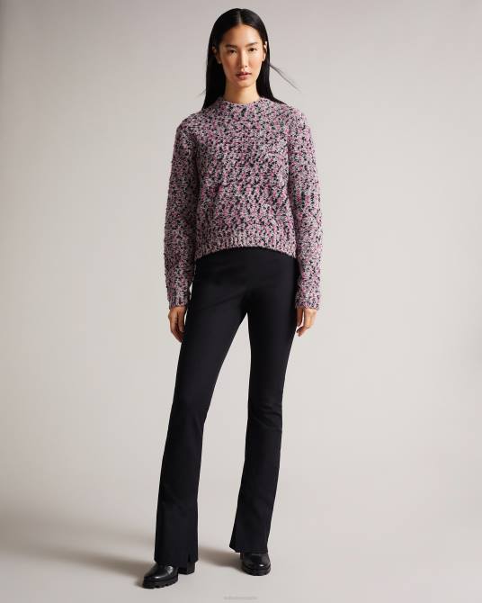 Ted Baker mujer 2ZFP588 ropa jersey corto de diseño técnico de Bbetsy Rosa profundo