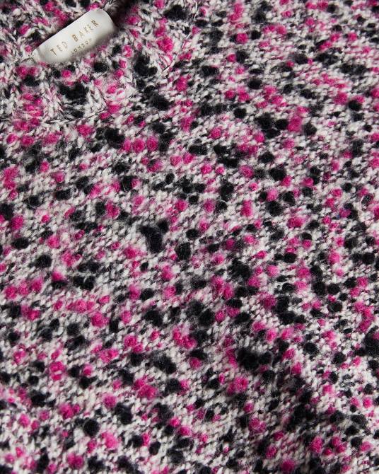 Ted Baker mujer 2ZFP588 ropa jersey corto de diseño técnico de Bbetsy Rosa profundo