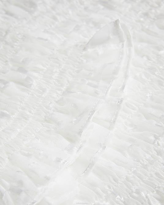 Ted Baker mujer 2ZFP593 ropa tora top fruncido de manga corta blanco