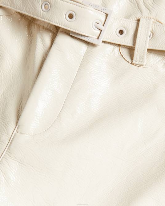 Ted Baker mujer 2ZFP596 ropa pantalones vinala utilitarios de vinilo Marfil