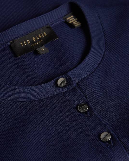 Ted Baker mujer 2ZFP610 ropa cárdigan corto perine de rayón Armada