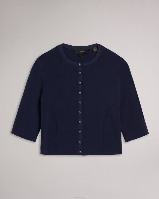 Ted Baker mujer 2ZFP610 ropa cárdigan corto perine de rayón Armada