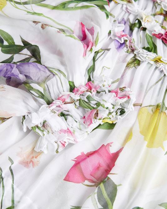 Ted Baker mujer 2ZFP223 ropa blusa estampada Hewette con lazo funcional en la cintura blanco