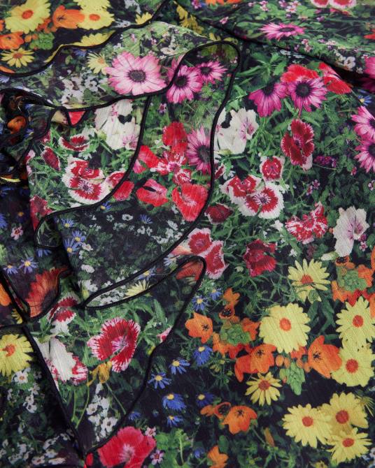 Ted Baker mujer 2ZFP327 ropa Amell blusa de manga larga con cuello en V y volantes negro