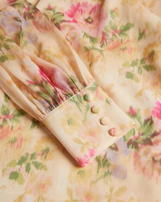 Ted Baker mujer 2ZFP408 ropa blusa helenoh con detalle de volantes y flores broncearse