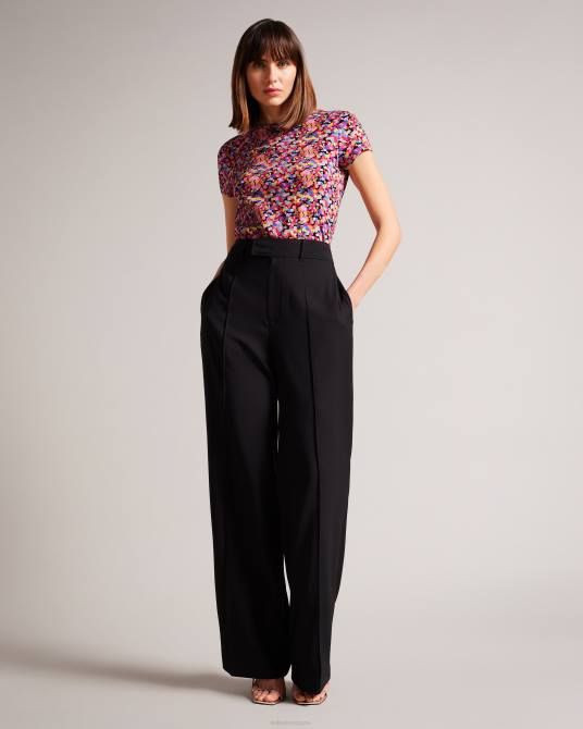 Ted Baker mujer 2ZFP167 ropa camiseta con estampado de confeti y phebie negro