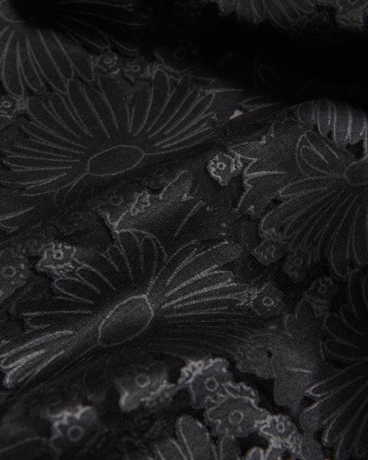 Ted Baker mujer 2ZFP186 ropa camiseta holgada con encaje floral maralo negro