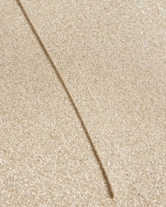 Ted Baker mujer 2ZFP398 ropa chaleco de punto metalizado sharlee oro