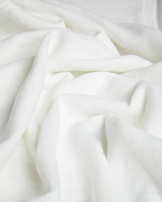 Ted Baker mujer 2ZFP475 ropa camiseta laliita de algodón y lino con cuello en v blanco