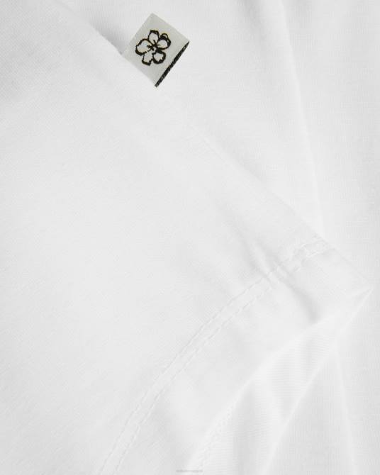 Ted Baker mujer 2ZFP150 ropa briell ajustado con cuello en v blanco