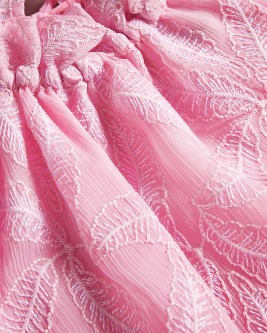 Ted Baker mujer 2ZFP154 ropa ivieey top con cuello halter y bordado lila