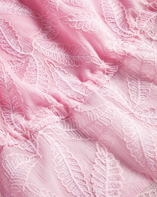 Ted Baker mujer 2ZFP154 ropa ivieey top con cuello halter y bordado lila