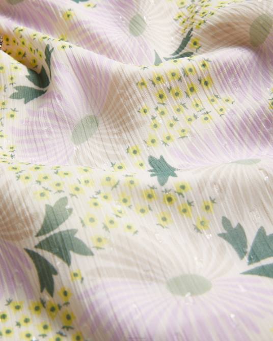 Ted Baker mujer 2ZFP155 ropa Camisola estilo margarita con cuello en V y volantes Shaunia amarillo claro