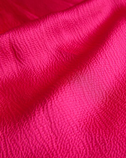 Ted Baker mujer 2ZFP37 ropa corrali top de satén plisado con cuello halter Rosa brillante