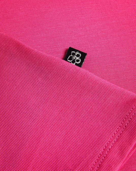 Ted Baker mujer 2ZFP54 ropa top ajustado con cuello retorcido eloria Rosa profundo