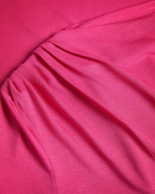 Ted Baker mujer 2ZFP54 ropa top ajustado con cuello retorcido eloria Rosa profundo