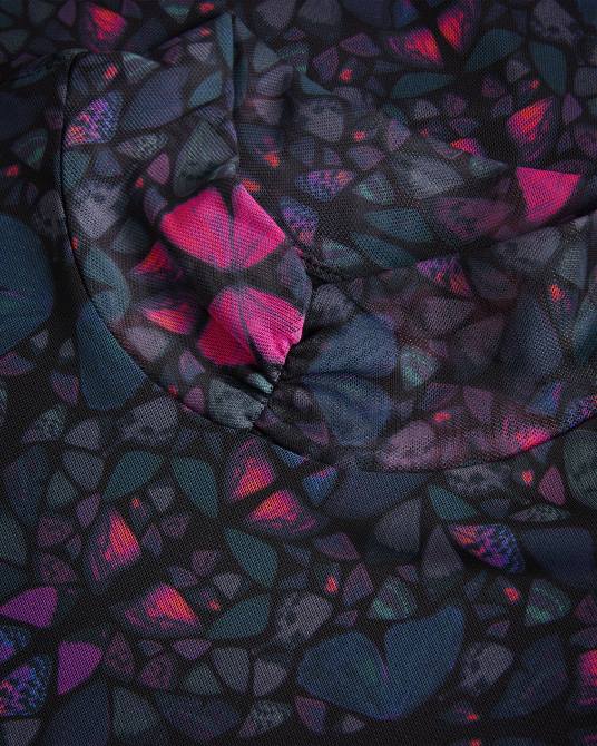 Ted Baker mujer 2ZFP73 ropa Top ajustado de malla con cuello alto Kamill negro