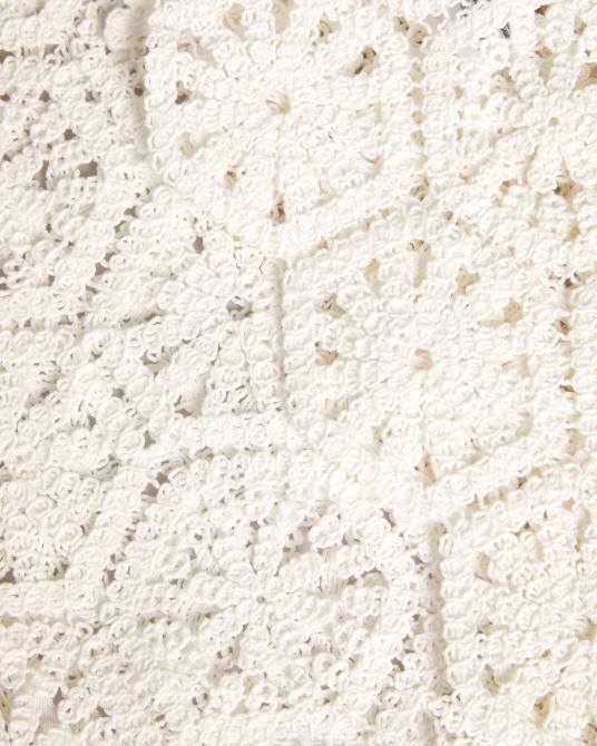 Ted Baker mujer 2ZFP234 ropa top ambya de punto de croché con mangas abullonadas blanco