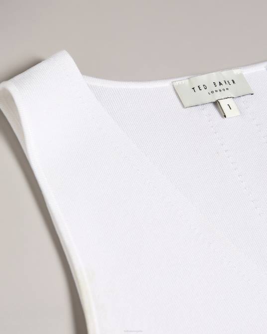 Ted Baker mujer 2ZFP275 ropa top de punto sarhaa blanco