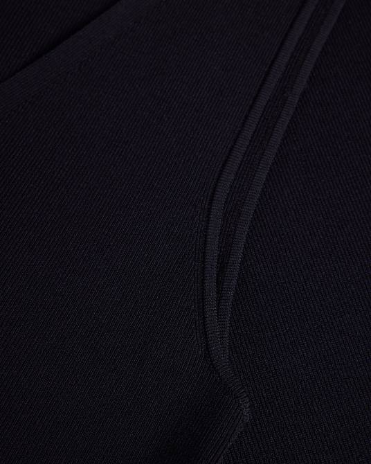 Ted Baker mujer 2ZFP342 ropa josiiy top de punto de corte slim con cuello en V negro