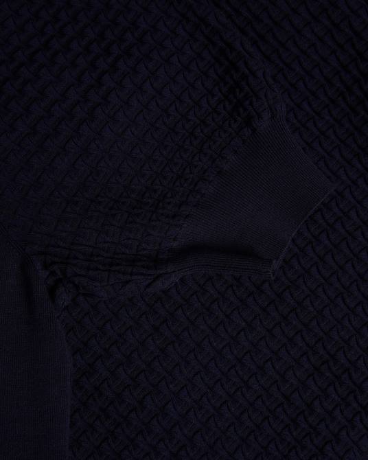 Ted Baker mujer 2ZFP367 ropa Polo de punto Reannia con botones adornados azul oscuro