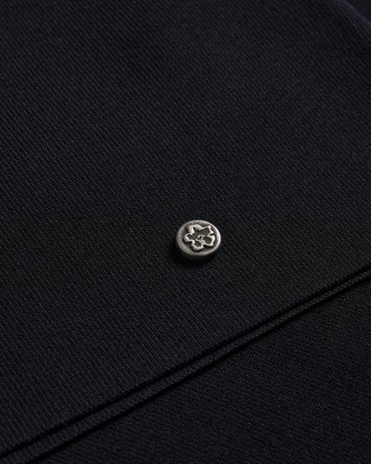 Ted Baker mujer 2ZFP381 ropa top de punto ajustado con cuello en V cileste negro