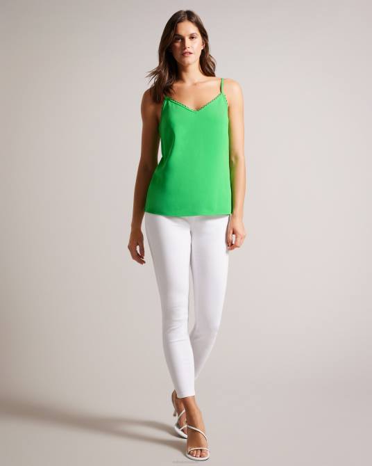 Ted Baker mujer 2ZFP208 ropa camisola de tiras andreno con ribetes en bucle verde