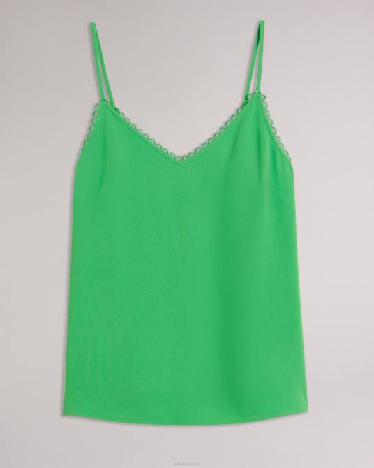 Ted Baker mujer 2ZFP208 ropa camisola de tiras andreno con ribetes en bucle verde