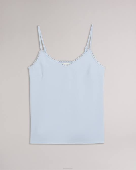 Ted Baker mujer 2ZFP305 ropa camisola de tiras andreno con ribetes en bucle bebe azul