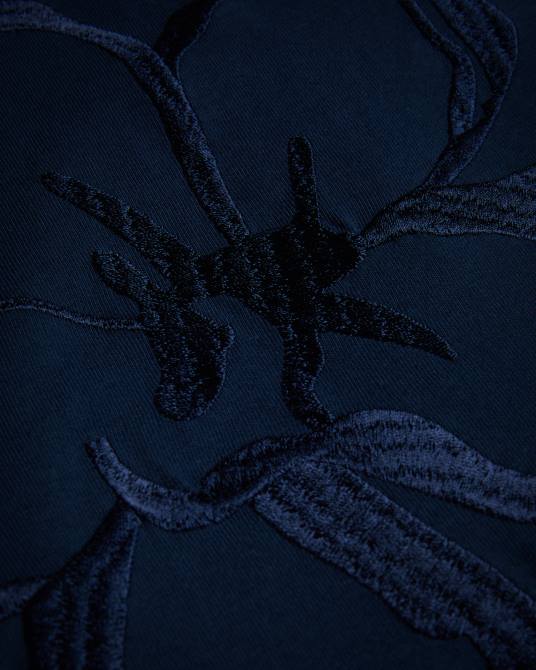 Ted Baker mujer 2ZFP308 ropa camiseta carmyn de manga enrollada con magnolia de punto satinado Armada