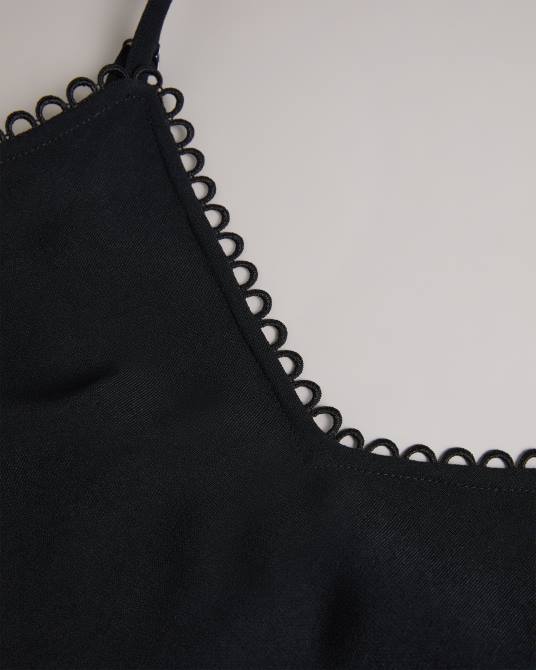 Ted Baker mujer 2ZFP316 ropa camisola de tiras andreno con ribetes en bucle negro