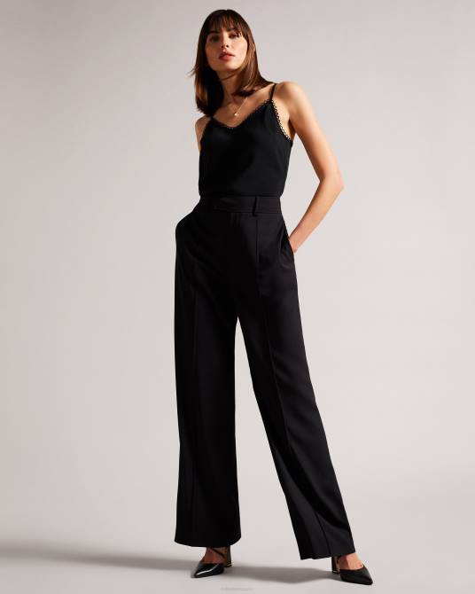 Ted Baker mujer 2ZFP316 ropa camisola de tiras andreno con ribetes en bucle negro