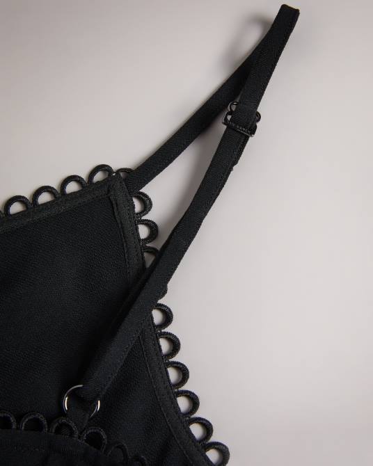 Ted Baker mujer 2ZFP316 ropa camisola de tiras andreno con ribetes en bucle negro