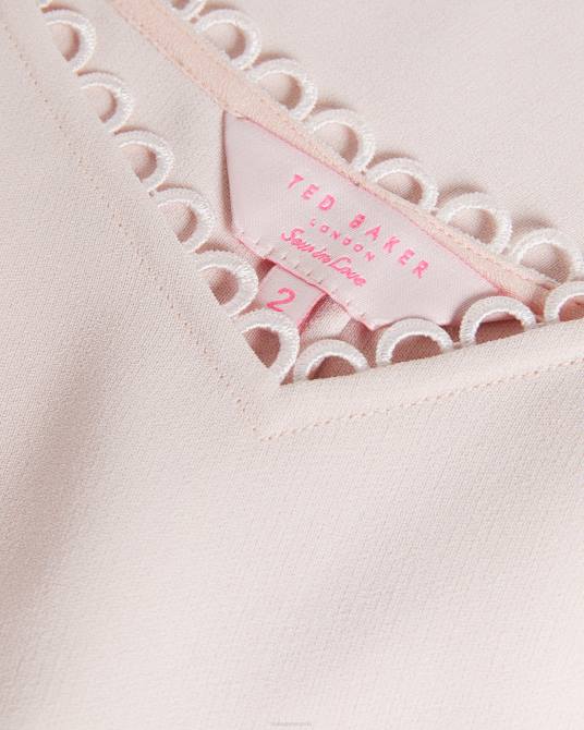 Ted Baker mujer 2ZFP326 ropa camisola de tiras andreno con ribetes en bucle desnudo claro