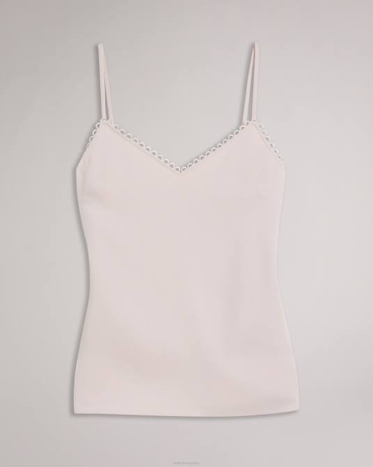 Ted Baker mujer 2ZFP326 ropa camisola de tiras andreno con ribetes en bucle desnudo claro