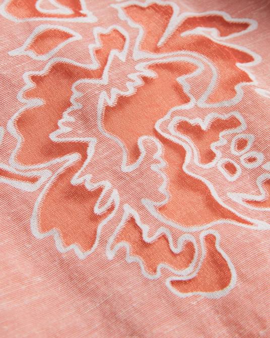 Ted Baker mujer 2ZFP329 ropa top tipo caja con mangas abullonadas meliiha coral