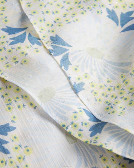 Ted Baker mujer 2ZFP385 ropa top cruzado con mangas con volantes gemmiaa cielo azul