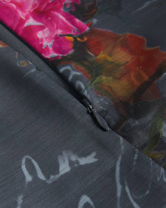 Ted Baker mujer 2ZFP68 ropa ayymee top corto cuadrado con manga abullonada negro