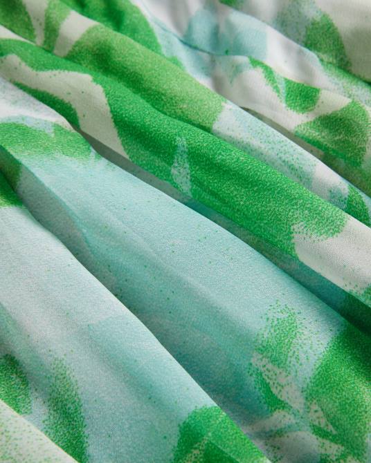 Ted Baker mujer 2ZFP27 ropa maxivestido milasan con estampado abstracto verde