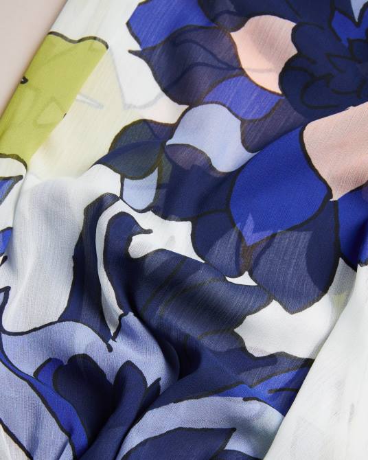 Ted Baker mujer 2ZFP429 ropa Vestido largo con hombros descubiertos y estampado floral de avinnn natural