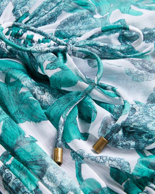 Ted Baker mujer 2ZFP466 ropa maxivestido playero floral luisah blanco