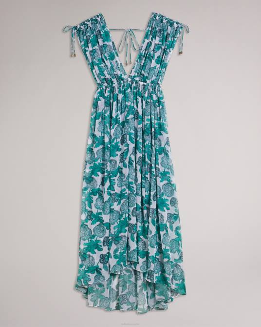 Ted Baker mujer 2ZFP466 ropa maxivestido playero floral luisah blanco