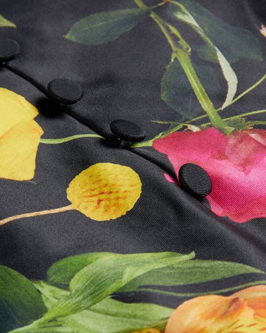 Ted Baker mujer 2ZFP195 ropa traje de baño balconette floral saffiey negro