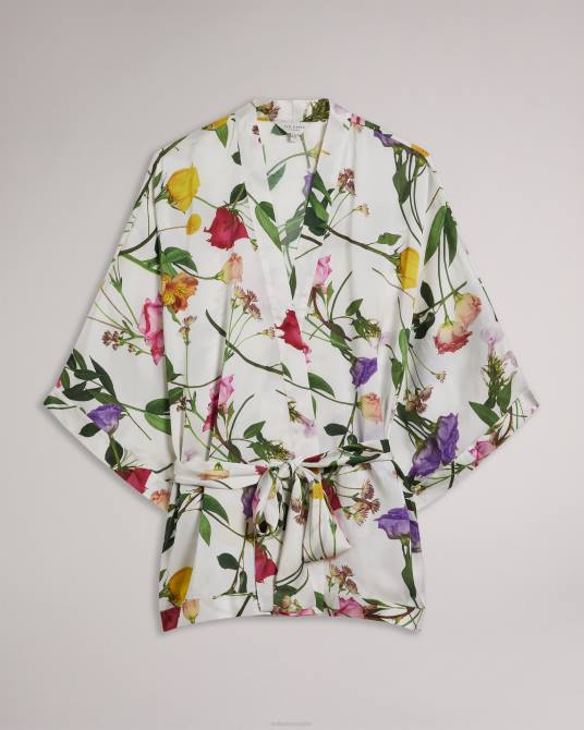 Ted Baker mujer 2ZFP423 ropa kimono con estampado floral paulaah crudo