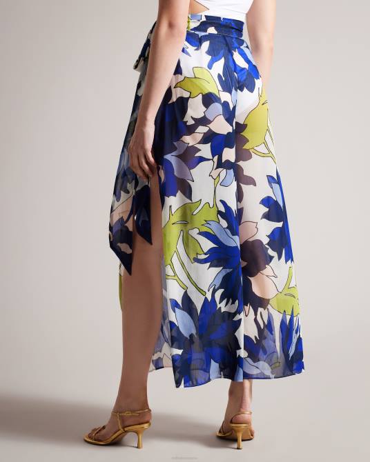 Ted Baker mujer 2ZFP443 ropa pantalones de playa anchos chrysat natural