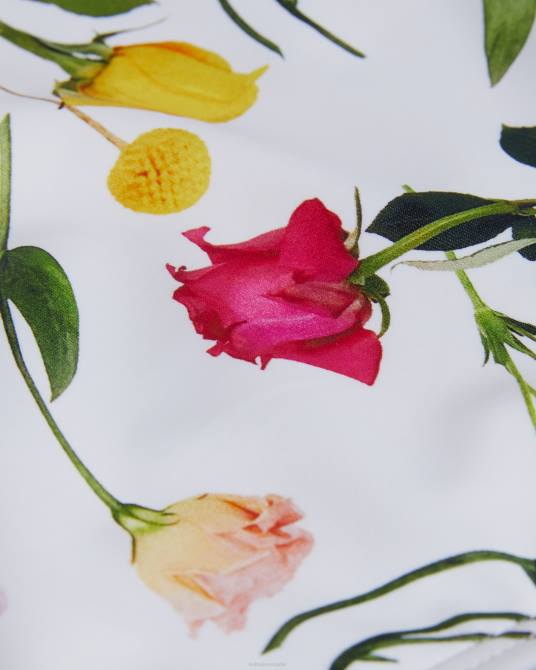 Ted Baker mujer 2ZFP251 ropa braguita de bikini rosaby de talle alto con estampado floral blanco