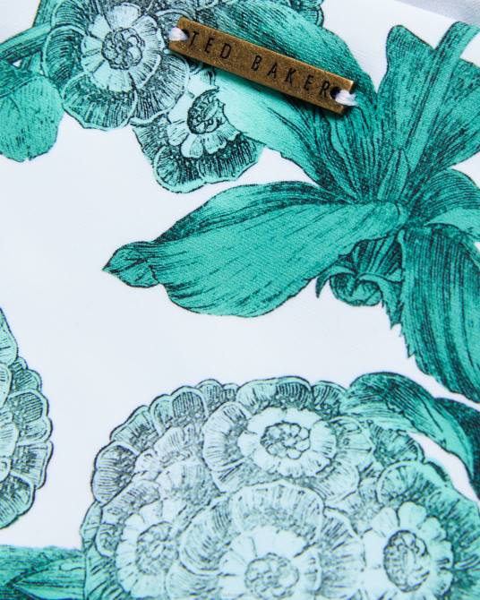 Ted Baker mujer 2ZFP438 ropa braguita de bikini de talle alto con estampado floral orellaa verde