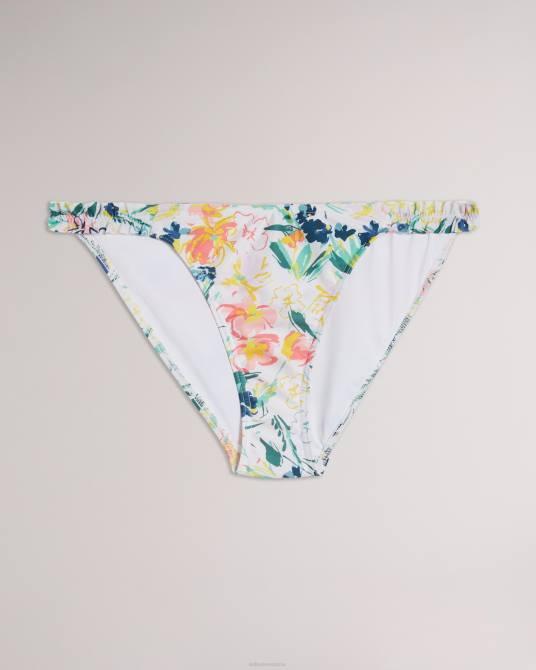 Ted Baker mujer 2ZFP608 ropa braguitas de bikini con estampado floral melray blanco